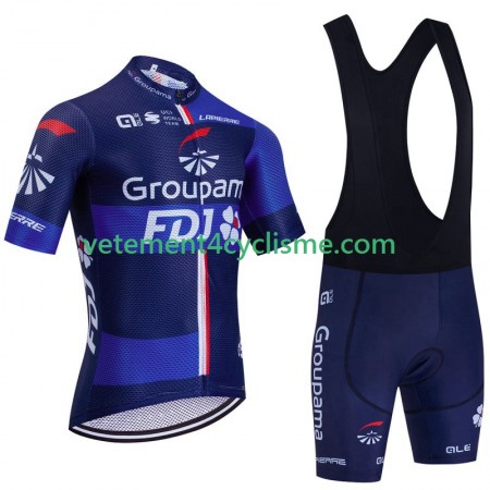 Homme Tenue Cycliste et Cuissard à Bretelles Fdj Groupama 2023